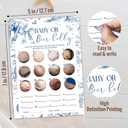 Toile Baby Shower Game, Beer or Baby Game Cards, Fun Baby's Shower Party Games Supplies Activities, Gender Reveal Games for Guests, Fun and Easy to Play, Set of 25 Cards and 1 Answer Card-C01