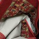 Ottomanson 5' x 6'6" Rugs for Living Room Oriental Area Rug for Bedroom - Non Slip Durable Large Floor Carpet for High Traffic Areas - Indoor Rug for Dining Room Kitchen Kids Playroom, Red