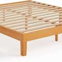 12-Inch Solid Wood Platform Bed | Wooden Slats, No Box Spring Needed, Easy Assembly | King