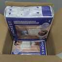 The Honest Company Comfort Dry Disposable Overnight Diapers for Sensitive Skin, Hypoallergenic, Baby Cozy Cloud and Star Signs Design Club Box Size 4 (2237 lbs) 48 Count