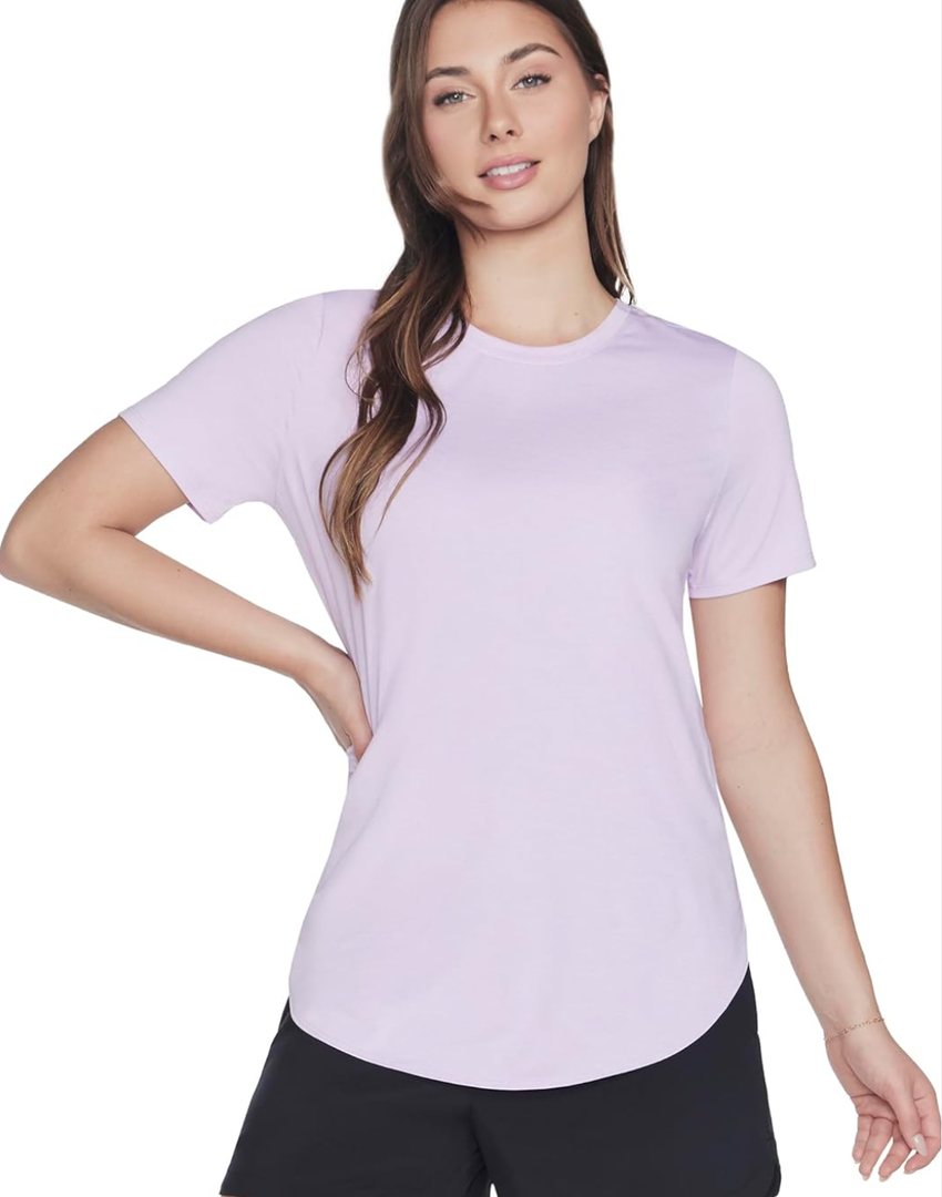 Women's Studio Relaxed-Fit Lightweight Crewneck T-Shirt, L