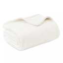 Cozy Comfort by Bedsure | Flannel Blanket Solid, 60x80 Inches