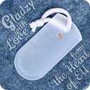 GLADZY Czech Glass Foot File Callus Remover – Double Sided Etched, Different Grit Coarse & Fine Surfaces for Hard Skin & Cracked Heels, Professional Pedicure Tool, Washable Reusable, Made in EU