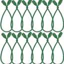 Shappy 12 Pieces Christmas Garland Ties for Banister Christmas Decorative Reusable Flexible Twist Ties for Garland Staircase Home Decoration Holiday Craft Wrapping