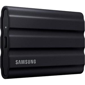 Samsung T7 Shield 2TB, Portable SSD, up-to 1050MB/s, USB 3.2 Gen2, Rugged,IP65 Water & Dust Resistant, for Photographers, Content Creators and Gaming, Extenal Solid State Drive (MU-PE2T0S/AM), Black