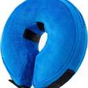 Wepet Adjustable Protective Elizabethan Collar for Cats & Dogs, Pet Recovery Collar, Pet Cone, Inflatable, Removal & Washable, Easy to Store, Durable, Soft & Comfortable Recovery Aid, Blue, Size XL (XL (Neck: 18-23))