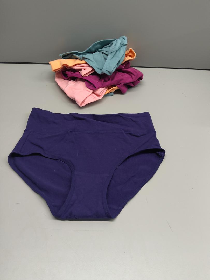 Molasus Women's Cotton Underwear High Waisted Full Coverage Ladies Panties, Small Size , 5 Pack Molasus Women's Cotton Underwear High Waisted Full Coverage Ladies Panties, Small Size , 5 Pack