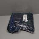 All Smiles Couch Decorative Throw Pillow Covers 18x18 Set of 2 Faux Fur Plush Soft Fluffy Velvet Cushion Case Cozy Fuzzy Striped Pillowcase Home Decor for Bed Sofa Living Room, Navy Blue