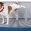 Male Dog Pee Pad Holder with High Wall, Indoor Potty Tray for Medium/Large Dogs, Reusable Large Training Pad Holder with Splash Guard