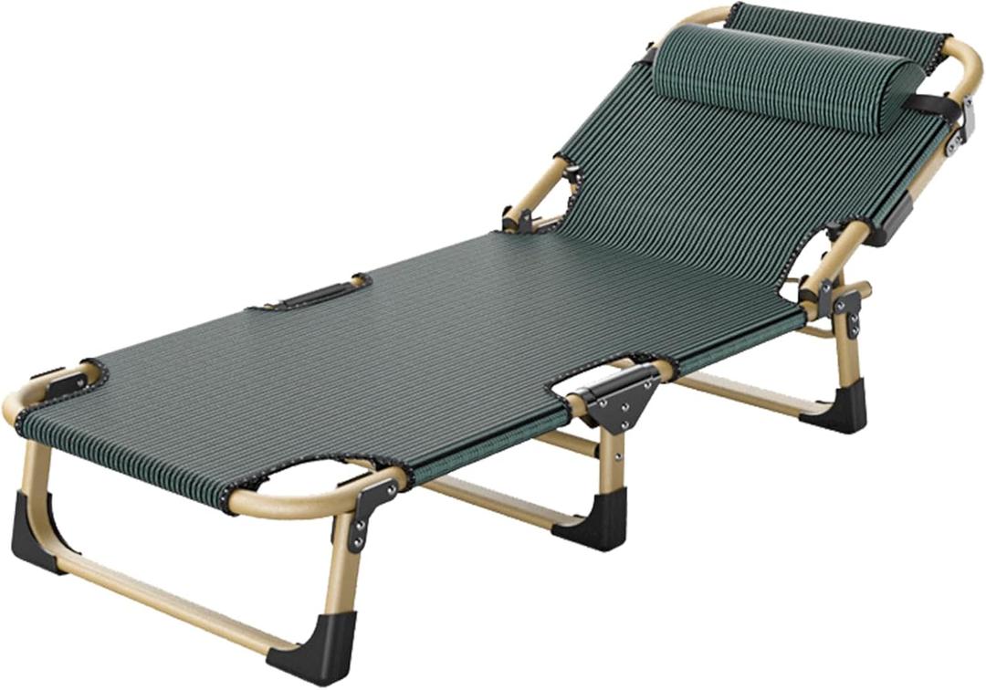 Foldable Camping Cot, Ultralight Folding Bed for Adults, Compact Portable Bed with Pillow for Camping, Tent, Office Naps, Car Trips & Home Guest Bed (Style A/B)