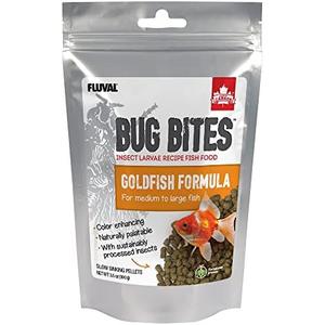 Fluval Bug Bites Goldfish Fish Food, Pellets for Medium to Large Sized Fish, 3.53 oz, A6584.3, Pack of 3, Best By Date 19/Oct/2025By Date 19/Oct/2025