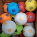 32PCS Fidget Spinner Soccer Balls Sports Birthday Party Favors Bulk for Kids 4-8 8-12 Valentine Goodie Treat Bag Stuffers Classroom Treasure Toys Carnival Prizes Pinata Fillers Mini Return Gifts