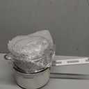 Domini Ceramic Stainless Steel（304）Saucepan with Steamer,Soup pot with Glass Lids，Sauce Pot with Triply Bottom Induction Compatible for All Cooktops, Stay Cool Handle,2QT (Steamer)