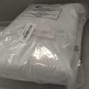 FMFUNCTEX 100% White Blackout Curtains for Bedroom, White Weave Textured Curtains 90 Inches Long Thermal Insulated Curtain for Living Room, Black Out Drapery Grommet Room Darkening 2 Panels