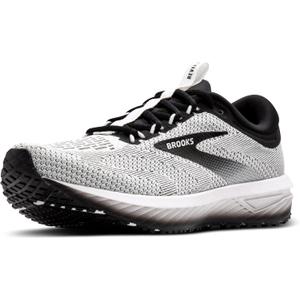 Brooks Mens Revel 7 Neutral Running Shoe (10, White/Black)