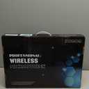 Dual-Channel UHF Wireless Microphone System with Auto Scan & IR Sync  200 Channels, 400ft Range, Cardioid Mics, Metal Body, LCD Display for Live Events, Recording, Stage Performances