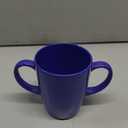 Two Handled Melamine Mug - 400ml/14oz Capacity - Lightweight (126g) - Mobility Aid for Elderly, Dementia, Weak Grip, Shaky Hands, Tremors, Arthritis, Alzheimer's & Parkinsons (Purple)
