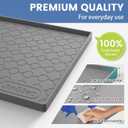 Jin&Bao Waterproof Under Sink Mat 34" x 22", Thick Silicone Mat Cabinet Protector for Kitchen and Bathroom, Shelf Liner, Home Organizer and Storage, Multipurpose Tray for Gadgets and Essentials