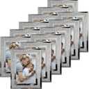HORLIMER 12 Pack 4x6 Picture Frame, Sparkle Glass Photo Frames 4 by 6 for Tabletop, Horizontally or Vertically