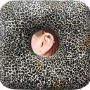 Ear Piercing Pillow for Side Sleepers - Donut Pillow for Ear Pain Relief, Pressure Sores, Adults (One Size, Z.leopard)