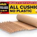 Scotch Cushion Lock Protective Wrap, 12 in x 50 ft, Sustainable Packaging Solution for Packing, Shipping and Moving, No Scissors or Tape Needed, Great Alternative to Bubble Cushion Wrap (PCW-1250)