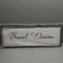 Sweet Dreams Wall Decor Above Bed 40x15 Inch Large Master Bedroom Hanging Wood Rustic Framed Farmhouse Sweet Dreams Sign Guest Room Aesthetic And Minimalist Over Bed Wall Art（Black）