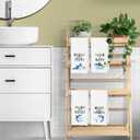 Shark Towels for Kids, Shark Kids Bath Decorative Towels 16x24 Sets of 4 - Toddler Boys Girls Bathroom Decor, Wash Your Hands Bathroom Decor