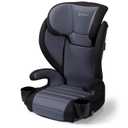 Safety 1st Grow and Go 2-in-1 Booster Car Seat with ComfortWings, Converts High-Back to Backless, 19" Wide, Fits 3 Across, Lightweight, Foldable, Easy-Clean, Cup Holders, 40-100 lbs, Black Sand (MFG 2024-04-08)