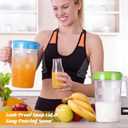 6 Pcs 70 Oz Water Plastic Pitcher with Handle and Lid,Tea Pitcher With Lid for Easy Pouring, Half Gallon 2 Quart Round Water Pitcher for Juice Iced Tea Lemonade,Assorted Colors