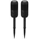 iLive ISBW240BDL ISBW240BDL Bluetooth Indoor and Outdoor Waterproof Speakers with Removable Stakes, 2 Count, Black