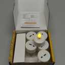 SoulBay Rechargeable Tea Lights with Remote, 6pcs LED Electric Flameless Flickering Candles with Timer & USB Cable for Home Lantern Table Party Bedroom Holiday Decorations, No Battery Needed