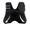 ZELUS Weighted Vest, 6lb/8lb/12lb/16lb/20lb/25lb/30lb Weight Vest with Reflective Stripe for Workout, Strength Training, Running, Fitness, Muscle Building, Weight Loss, Weightlifting, Black