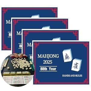 MyCasily Mahjong Cards 2025 - Large Print & Easy to Read, Large Size - 4Pcs