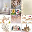 18 Pack Selected Basswood Sheets for Crafts-5 x 7 x 1/16 Inch- 1.5mm Thick Plywood Sheets - Balsa Wood Sheets -Unfinished Wood Boards for Laser Cutting, Wood Burning, Architectural Models, Staining