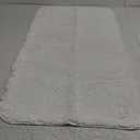 OLANLY Bathroom Rugs 40x24, Extra Soft Absorbent Chenille Bath Rugs, Rubber Backing Quick Dry, Machine Washable Bath Mats for Bathroom Floor, Tub and Shower, Home Decor Accessories, Ivory