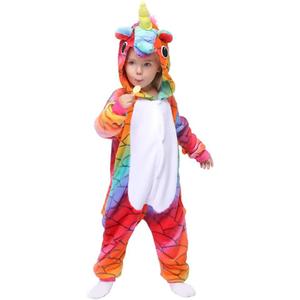 Rainbow Unicorn Onesie Pajamas Animal Costume Halloween Cosplay for Kids (Kids-XS(2-4 Years), G-fish Scales Unicorn)