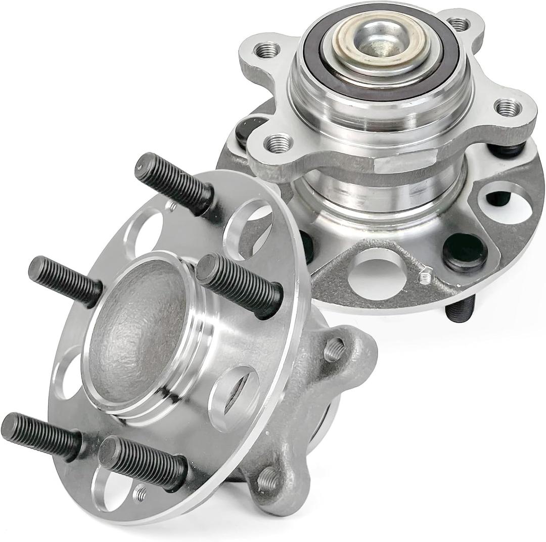 Pair 512256 Rear Wheel Bearing Hub Assembly Compatible with Acura CSX 2006-2011, for Honda Civic 2006-2011, 5 Lugs (OE Size)