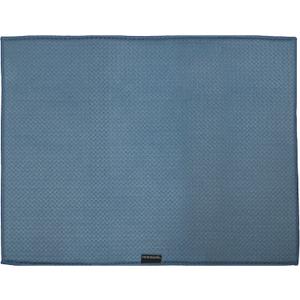 Frigidaire Grant Polyester Dish Drying Mat, Kitchen Counter, Machine Washable, Polyurethane Interior, 18in W x 24in L -Denim