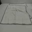 Set of 2 Elegant Embroidery Pillowcases, King Size, 100% Cotton - White Good Feeling Shams, Elegant Trims, Softer and Breathable Pillow Covers, 20x36 inches