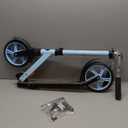 Kick Scooter for Ages 6+,Kid, Teens & Adults. Max Load 240 LBS. Foldable, Lightweight, 8IN Big Wheels for Kids, Teen and Adults, 4 Adjustable Levels. Bearing ABEC9 (Blue)