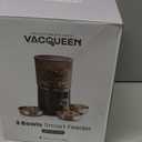 Automatic Cat Feeder for 3 Cats, 6L/25 Cups Smart WiFi Pet Feeder, Strong Anti-Jam System, Dual-Effect Desiccant Cat Food Dispenser, with 10S Voice Recorder for Cats and Small Dog(Black)