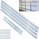2 Set of 16FT Garage Door Strut Support Brace,16' Reinforcement Steel Hurricane Strut Beams,Heavy Duty,20# Thick Steel,Screws Included