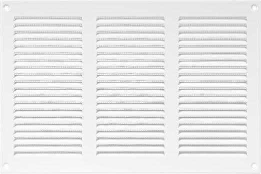 18" x 27.5" Inch (Outer Dimensions) White Air Vent Cover - Steel Return Air Grilles - for Ceiling and Sidewall - HVAC - with Insect Protection Screen (White)