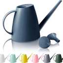 60 oz Watering Can for Indoor Plants, Small Plastic Watering Cans with Removable Nozzle, Long Spout Indoor Water Can for House Plants, Garden Flowers (1.8L 1/2 Gal)