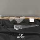 Nice C Camping Kitchen Station, Camping Table, Picnic Table, Portable Grill Table, Folding Cook Table, Upgrade Light Stand and Windshield Station & Organizers, Carry Bag for Beach, Picnic (Black)