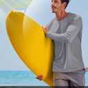 TACVASEN Men's Long Sleeve Shirts UPF 50+ Sun Protection Dry Fit Shirt Lightweight Workout Athletic T-Shirt Rash Guard (Gold, L)