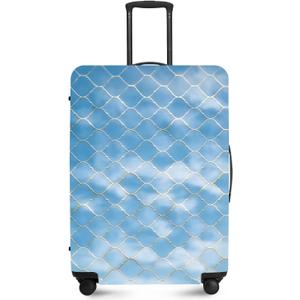 FOREVER QUEEN Blue Luggage Cover Suitcase Protector Suitcase Cover Anti-Scratch,Stretchable Bag Cover Washable Durable Polyester