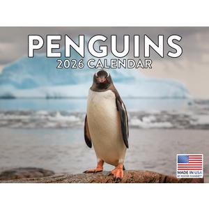 Penguin Calendar 2026 Wall Monthly Penguins Gifts For Penguin Lovers Women Men | American Made In The USA
