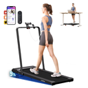 Lichico Walking Pad Under Desk Treadmill，Portable Small Treadmills for Home and Office，Super Quiet Brushless Motorized Walking Jogging Running Machine with Remote Control T007 pro,