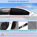 ZATOOTO Car Window Covers for Back Window Baby Sun Shade for Side Window Shades Single Layer Car Window Screen with Better Breathability and Visibility Sun Blocker Cool Down Your Vehicle(B Shape)